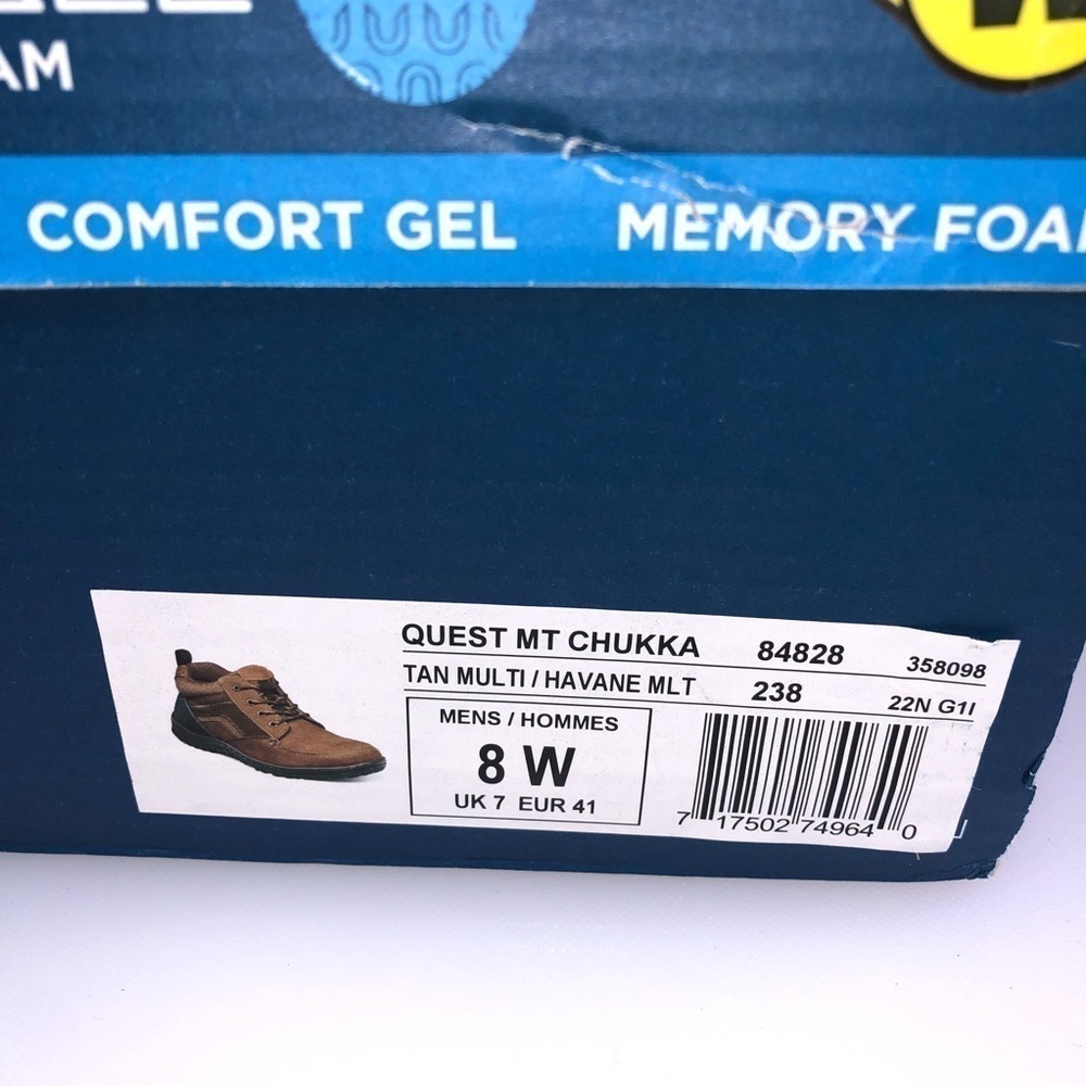 Nunn Bush Brown Leather Quest Hiking Chukka Boots Size 8W - Picture 6 of 8